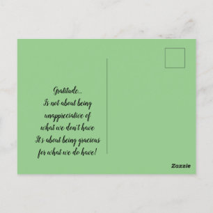 White Blossoms Abstract Gratitude  Postcard