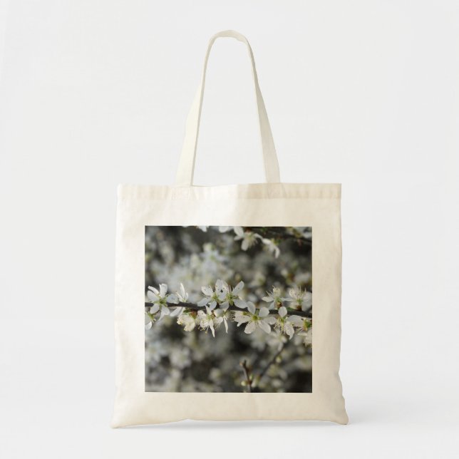 White Blossoms Photo Tote Bag (Front)