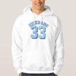 White & Blue Adults | Sports Jersey Design<br><div class="desc">White & Blue Adults | Sports Jersey Design • Mens Jersey Hooded Sweatshirt</div>