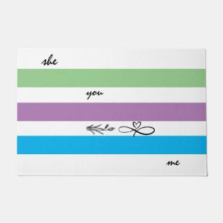 white blue and mat green pattern personalised