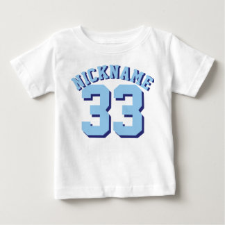 White & Blue Baby | Sports Jersey Design T-Shirt