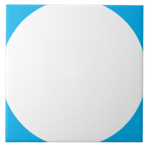 White/Blue Ceramic Tile