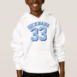 White & Blue Kids | Sports Jersey Design<br><div class="desc">White & Blue Kids | Sports Jersey Design • Kids Jersey Pullover Hoodie Sweatshirt</div>