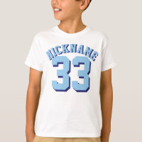 White & Blue Kids | Sports Jersey Design