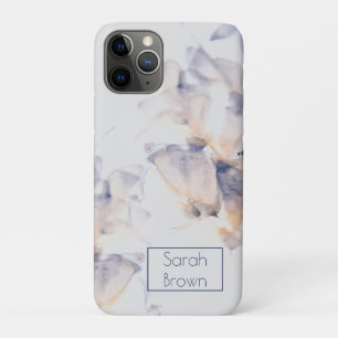 WHITE & BLUE PETALS FLORAL Case-Mate iPhone CASE