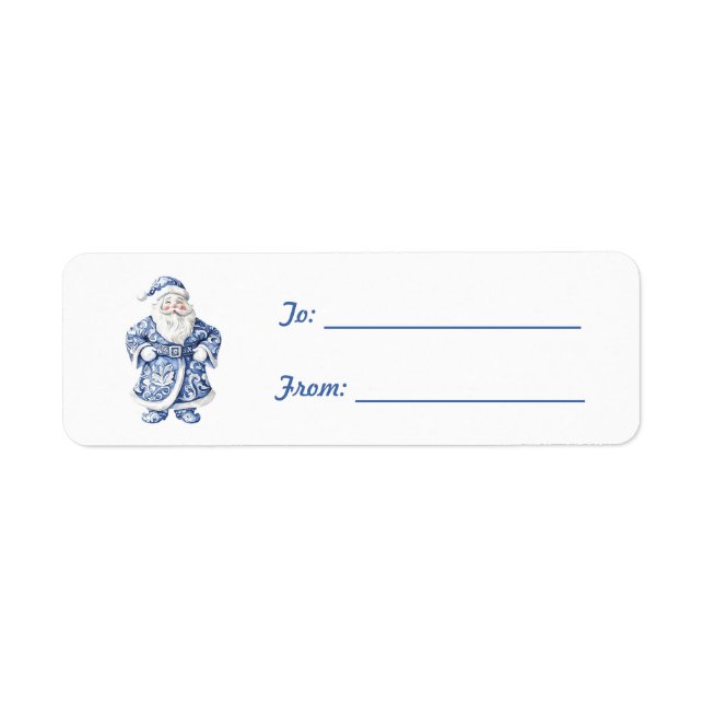 White Blue Santa Claus Christmas (Front)