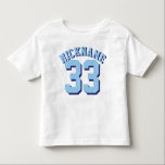 White & Blue Toddler | Sports Jersey Design Toddler T-Shirt<br><div class="desc">White & Blue Toddler | Sports Jersey Design • Toddler Fleece Sweatshirt</div>