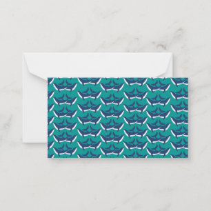 White Blue Whales Sea Animal Green Ocean Marine Card
