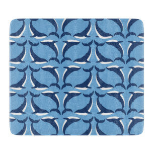 White Blue Whales Yin Yang Sea Animal Ocean Marine Cutting Board