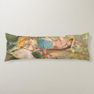 White Bock (1889) by Henry Jerome Schile Body Cushion