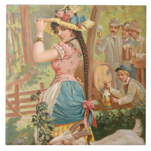 White Bock (1889) by Henry Jerome Schile Tile