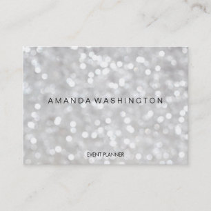 White Bokeh Business Card
