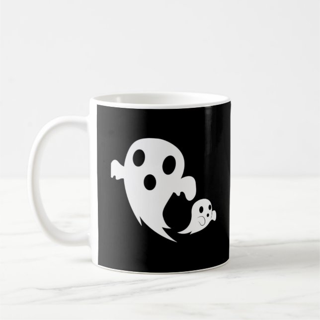 White Boo  Coffee Mug (Left)