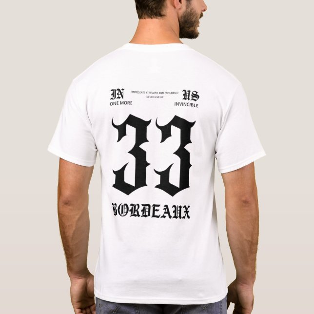 White Bordeaux 33 T-shirt (Back)