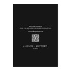 white border black unique QR Code wedding