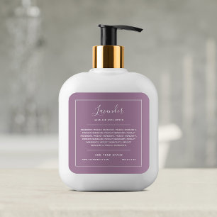 White Border Custom Colour Ingredients List Label