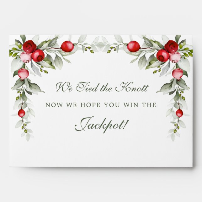 White Botanical | Wedding Envelope (Front)