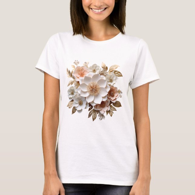 White Bouquet  T-Shirt (Front)