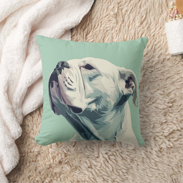 White Boxer Cushion (Blanket)