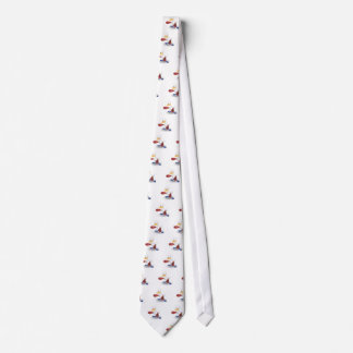 White Boxing Duck Tie