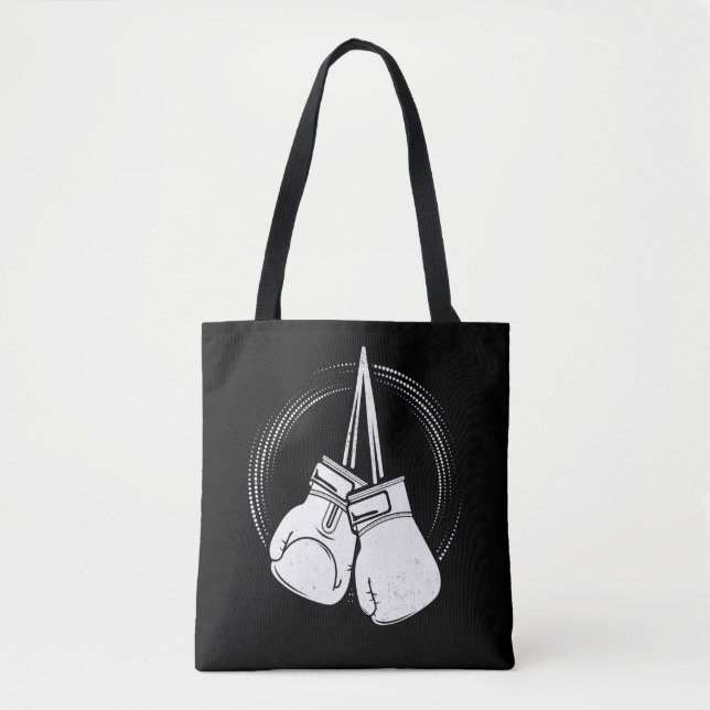 White Boxing Gloves Boxer Tote Bag (Front)