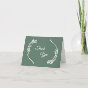 White Branch Elegant Thank You Card