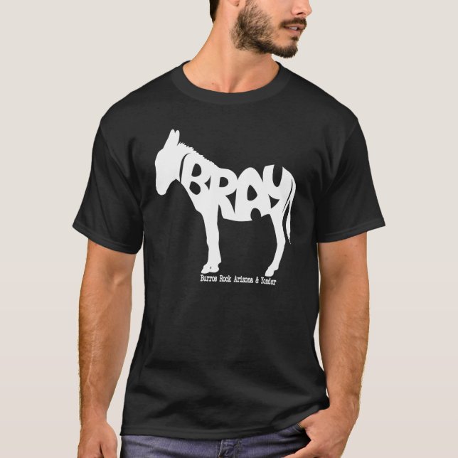 White BRAY Burro Boxy T-Shirt (Front)
