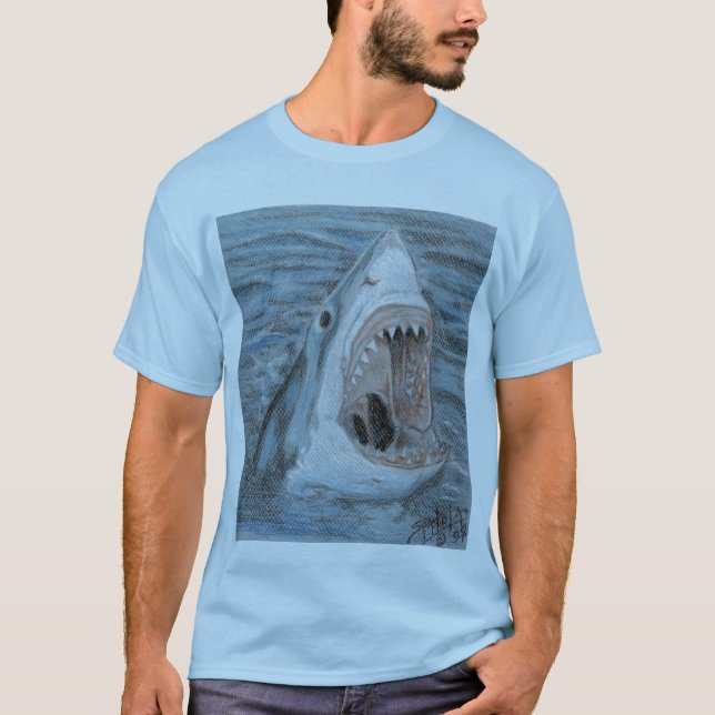 White Breaching T-Shirt (Front)