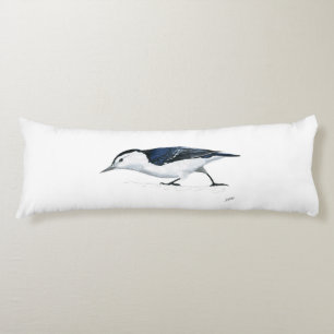 White breasted Nuthatch Body Cushion