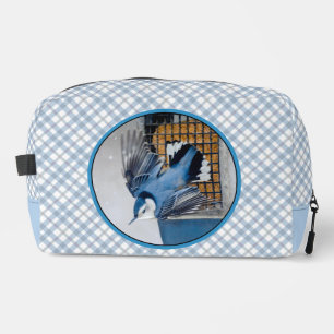 White-Breasted Nuthatch Flying Original Photo Dopp Kit