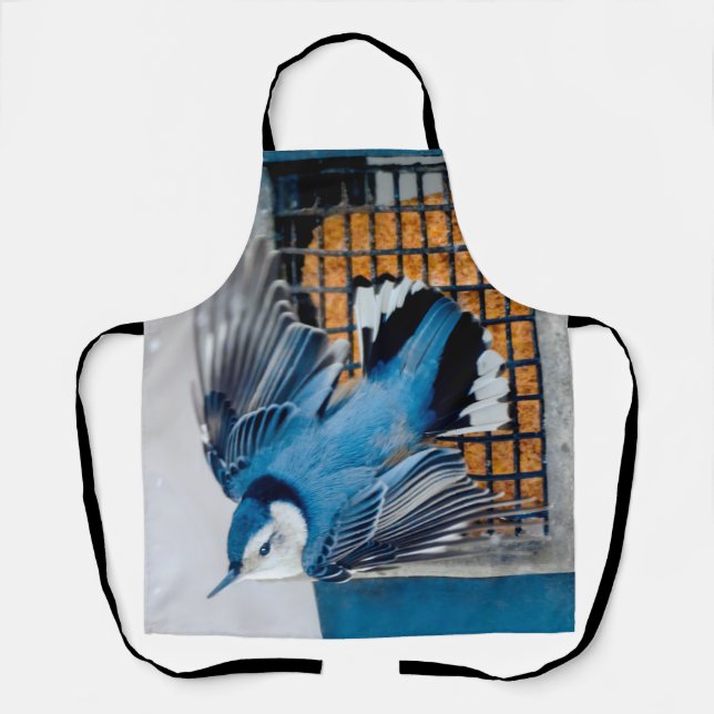 White-Breasted Nuthatch in Snow Apron (Front)