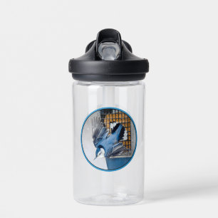 White-Breasted Nuthatch in Snow - Original Photo Water Bottle
