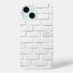 White Brick Texture iPhone Case Minimal Look