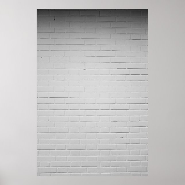 White brick wall poster (Front)