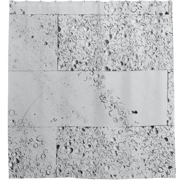 White brick wall shower curtain (Front)