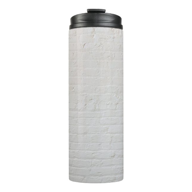 White brick wall thermal tumbler (Front)