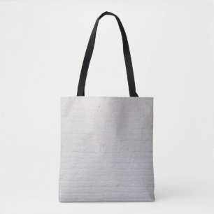 White brick wall tote bag