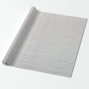 White brick wall wrapping paper