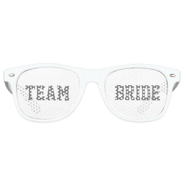 White Bride Team Bride Retro Sunglasses (Front)
