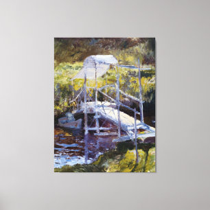 White Bridge by John Twachtman Canvas Print