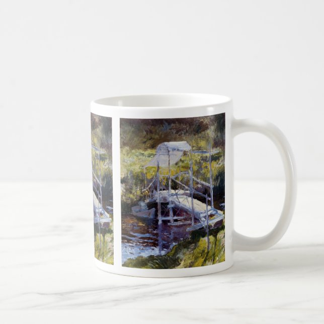 White Bridge by John Twachtman Coffee Mug (Right)