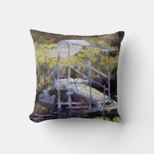 White Bridge by John Twachtman Cushion