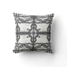 White Buddha Art Pillow by Deprise