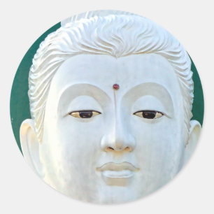 White Buddha Sticker