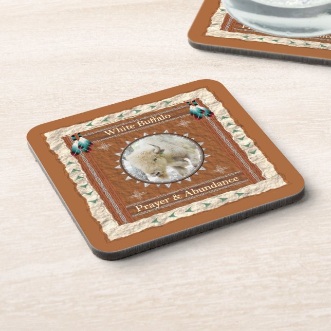 White Buffalo Abundance Energy Coaster (Left Side)
