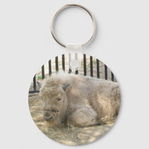 White buffalo Keychain