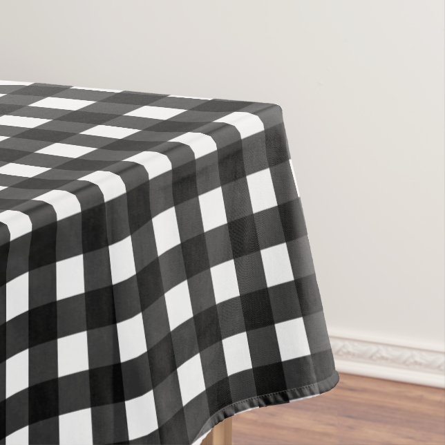 White Buffalo Large Plaid Tablecloth (In Situ)