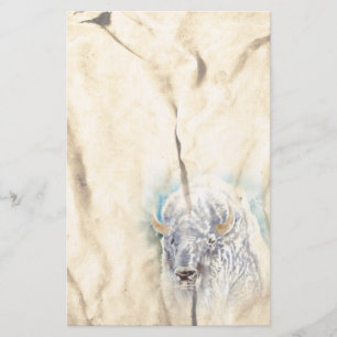 White Buffalo Native American Stationery