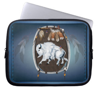 White Buffalo Shield Laptop Sleeve