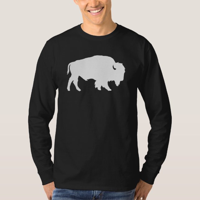 White Buffalo Silhouette Shadow Beast T-Shirt (Front)